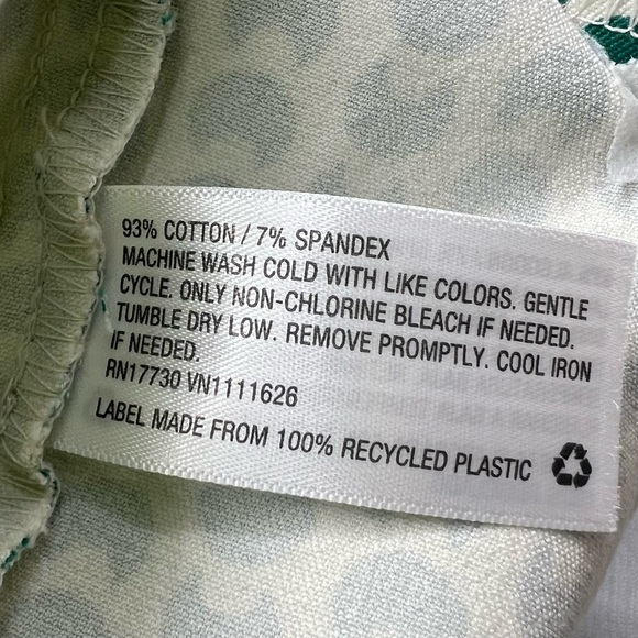 A New Day Ivory & Green Geo Print High Rise Stretch Skinny Ankle Pants Sz 4 NWT - Picture 9 of 15